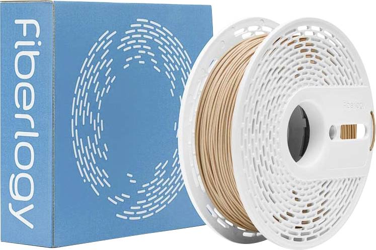 Fiberlogy WOOD-NATUR-175-075 FiberWood Filament PLA Compound Houtachtig uiterlijk, Makkelijk te schuren, Goede verfhechting 1.75 mm 750 g Naturel 1 stuk(s)