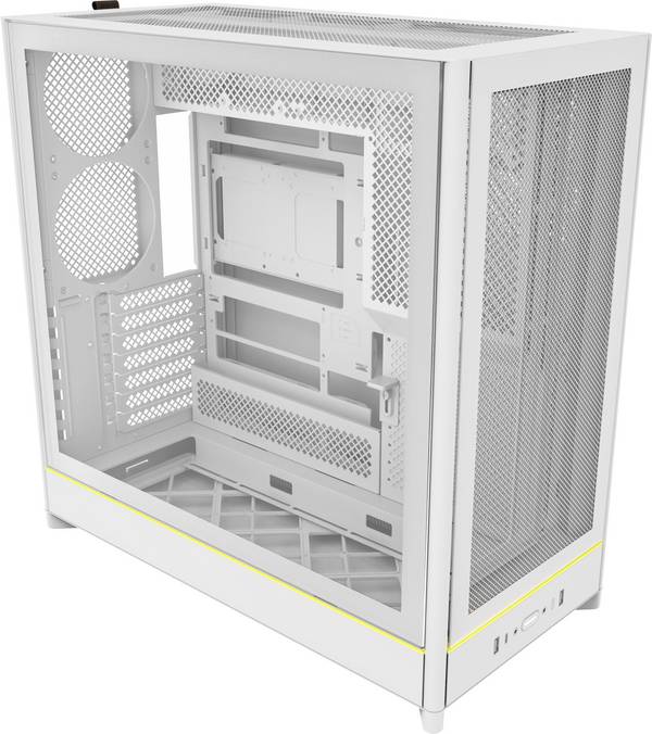 Jonsbo MONTECH - HS01 weiß Tempered Glass - Midi/Minitower Midi-Tower Gaming-Gehäuse, Gehäuse, PC-Gehäuse  Weiß