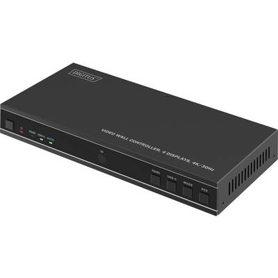 'Digitus' Videowand-Controller-Gerät mit Tasten für verschiedene Eingänge und Auflösungen, entwickelt für 4 Displays bei 4K 30Hz.