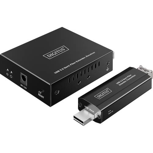 Digitus DA-73122 USB, USB-A, USB-A (USB 3.2 Gen 1), SFP+ USB Extender über Glasfaserkabel 300 m