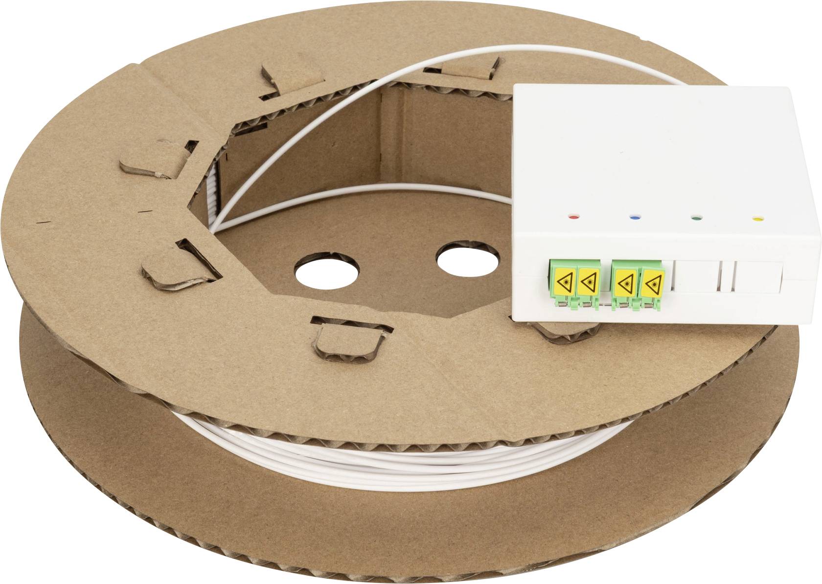 Digitus DN-948050-1 Glasfaser LWL Anschlusskabel 50 m Weiß [1x LC APC-Buchse, LC APC-Stecker - 1x LC APC-Buchse, LC APC-...