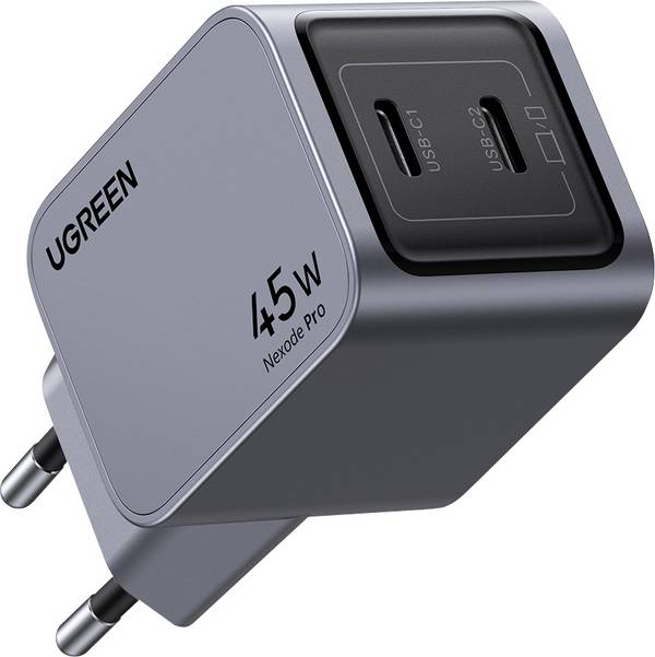 Ugreen Nexode Pro series X707 - Netzteil - GaN - 45 Watt - 2 Ausgabeanschlussstellen (2 x USB-C)