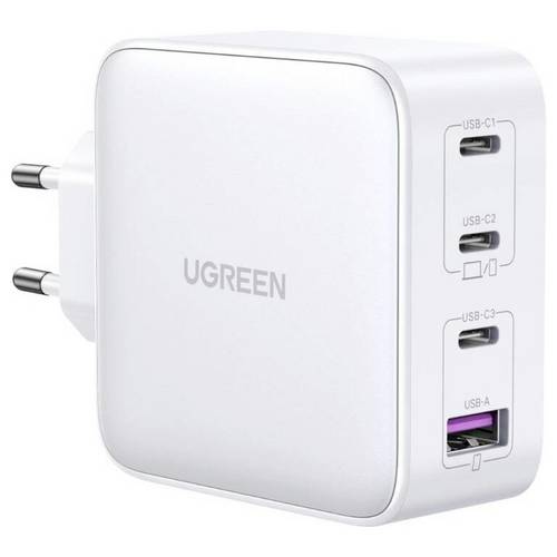 Thumbnail - UGREEN 15337 Ladeadapter 100 W USB-C® Buchse, USB-C® Buchse, USB-C® Buchse, USB-A Buchse USB PD Weiß Innenbereich
