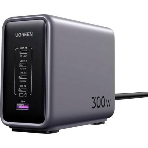 UGREEN Nexode Netzteil / Stromversorgung 300 W USB 3.0 Buchse A, USB-C® Buchse, USB-C® Buchse, USB-C® Buchse, USB-C® Buc...
