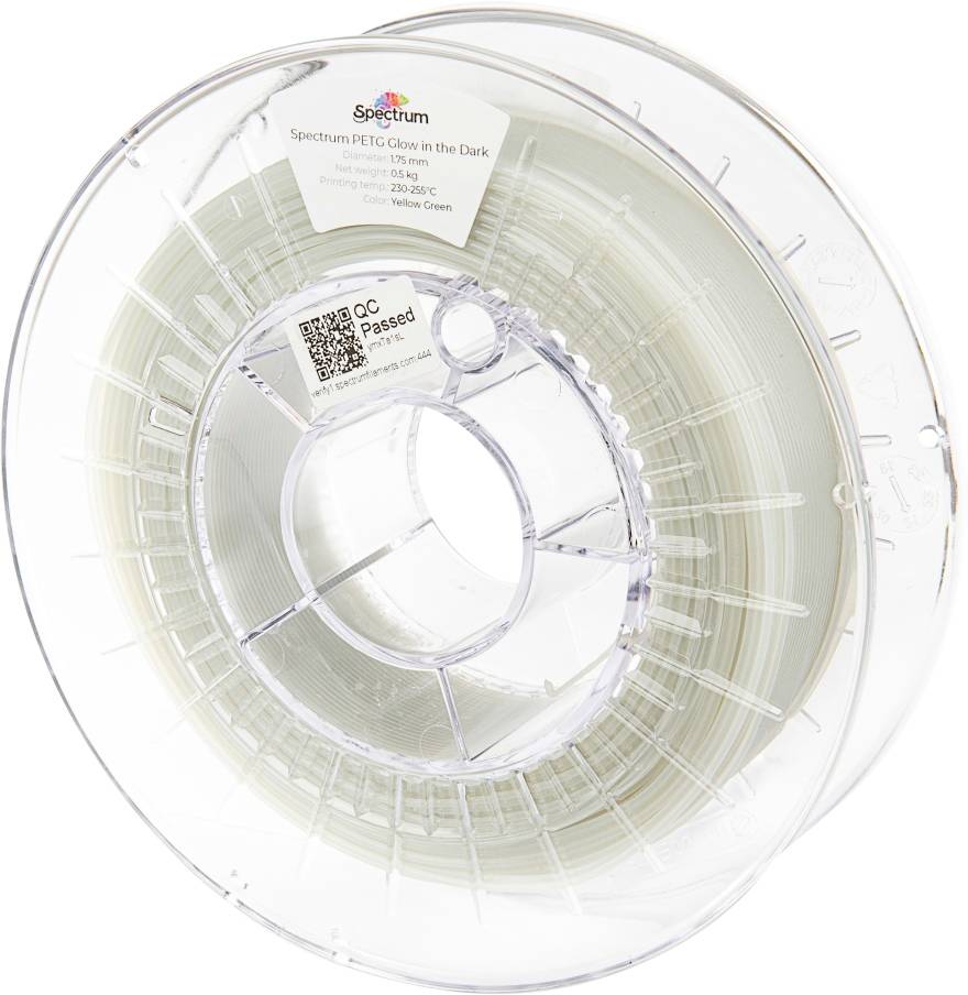 Spectrum Filaments 80536 Glow in the Dark Filament PETG nachleuchtend 1.75 mm 500 g Grün-Gelb 1 St.