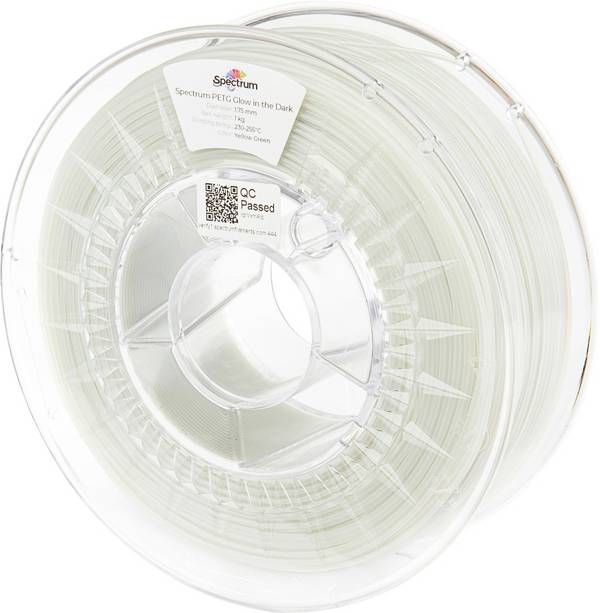 Spectrum Filaments 80538 Glow in the Dark Filament PETG nachleuchtend 1.75 mm 1000 g Grün-Gelb  1 St.