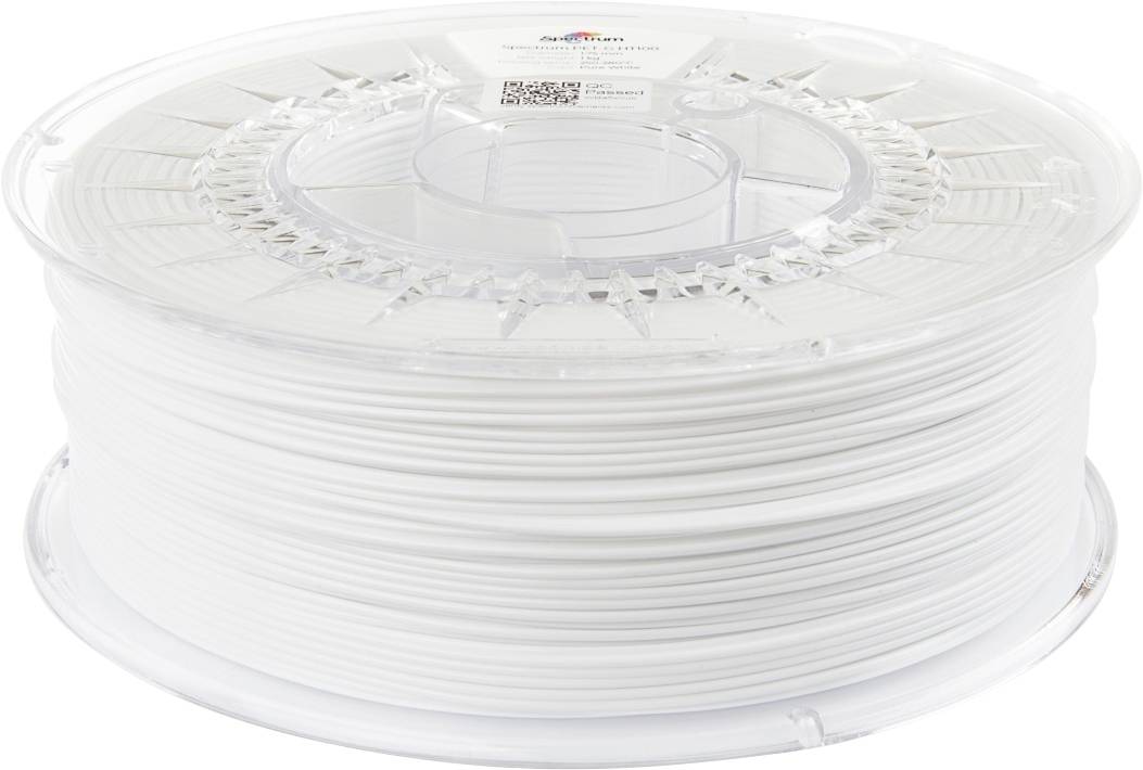 Spectrum Filaments 80411 PET-G HT100 Filament PETG Hittebestendig, Chemisch bestendig 1.75 mm 1000 g Pure White, Wit 1 stuk(s)