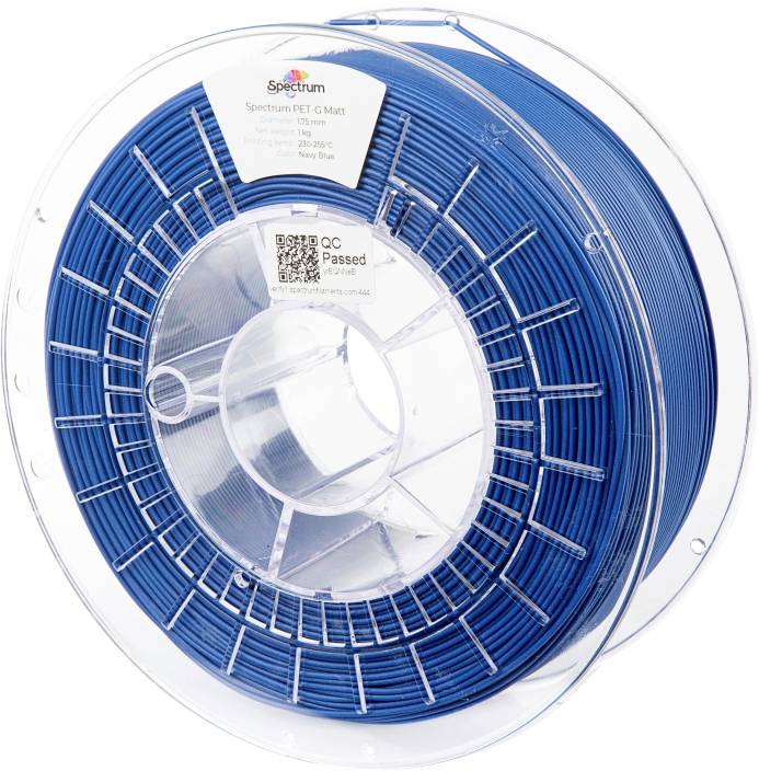 Spectrum Filaments 80545 PET-G MATT Filament PETG Mat, UV-bestendig, Niet-trekkend 1.75 mm 1000 g Navy Blue, Blauw 1 stuk(s)