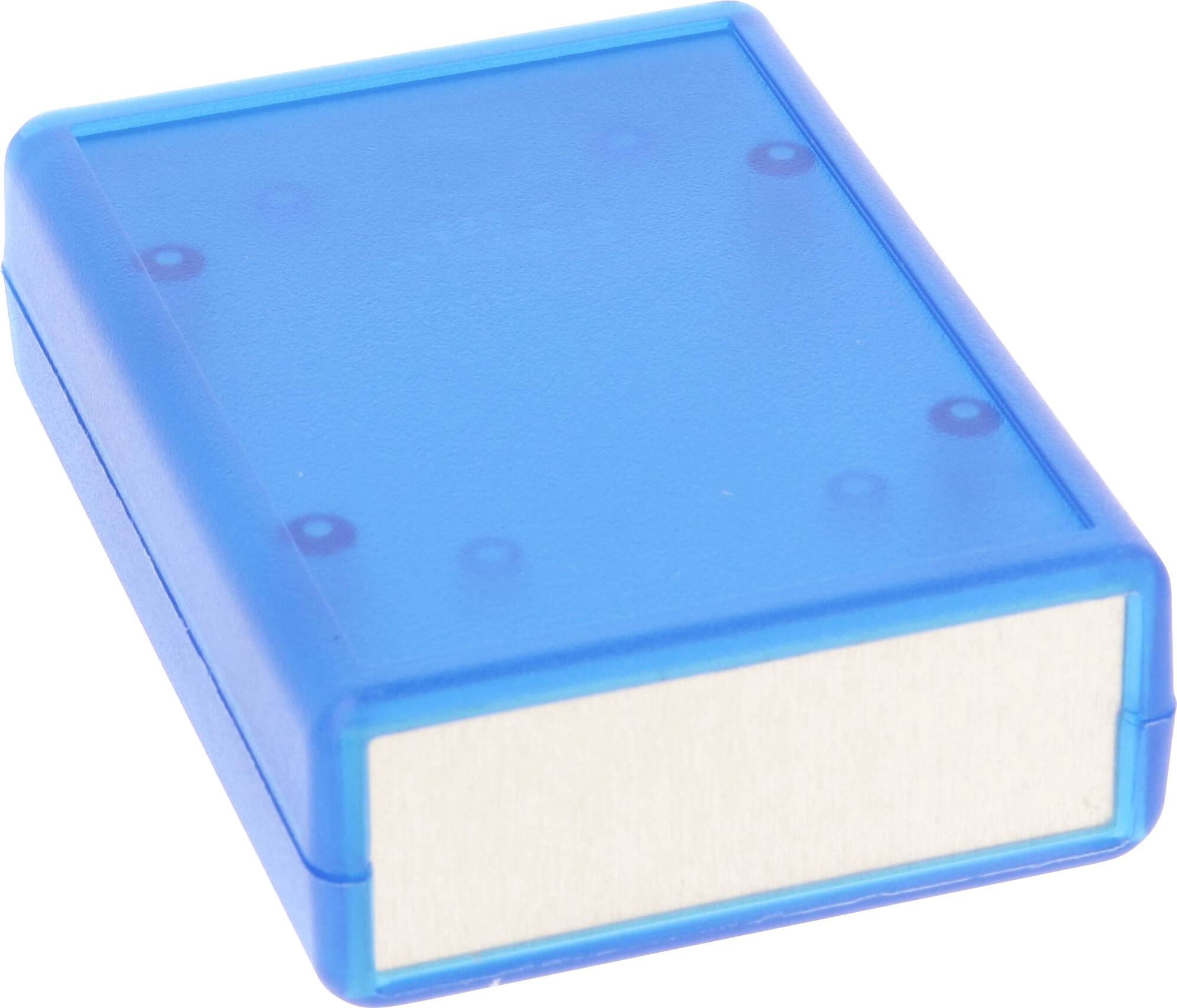 Hammond Electronics 1593DALTBU Hand-Gehäuse 114 x 36 x 26 ABS Kunststoff, Aluminium Blau (transparent) 1 St.