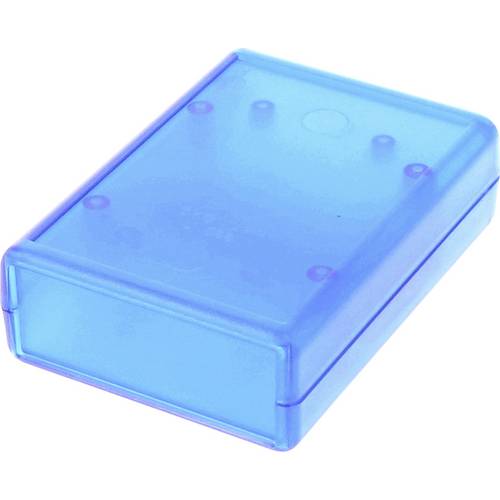 Hammond Electronics 1593ARTBU Universal-Gehäuse 75 x 74 x 27 ABS Kunststoff Blau (transparent) 1 St.