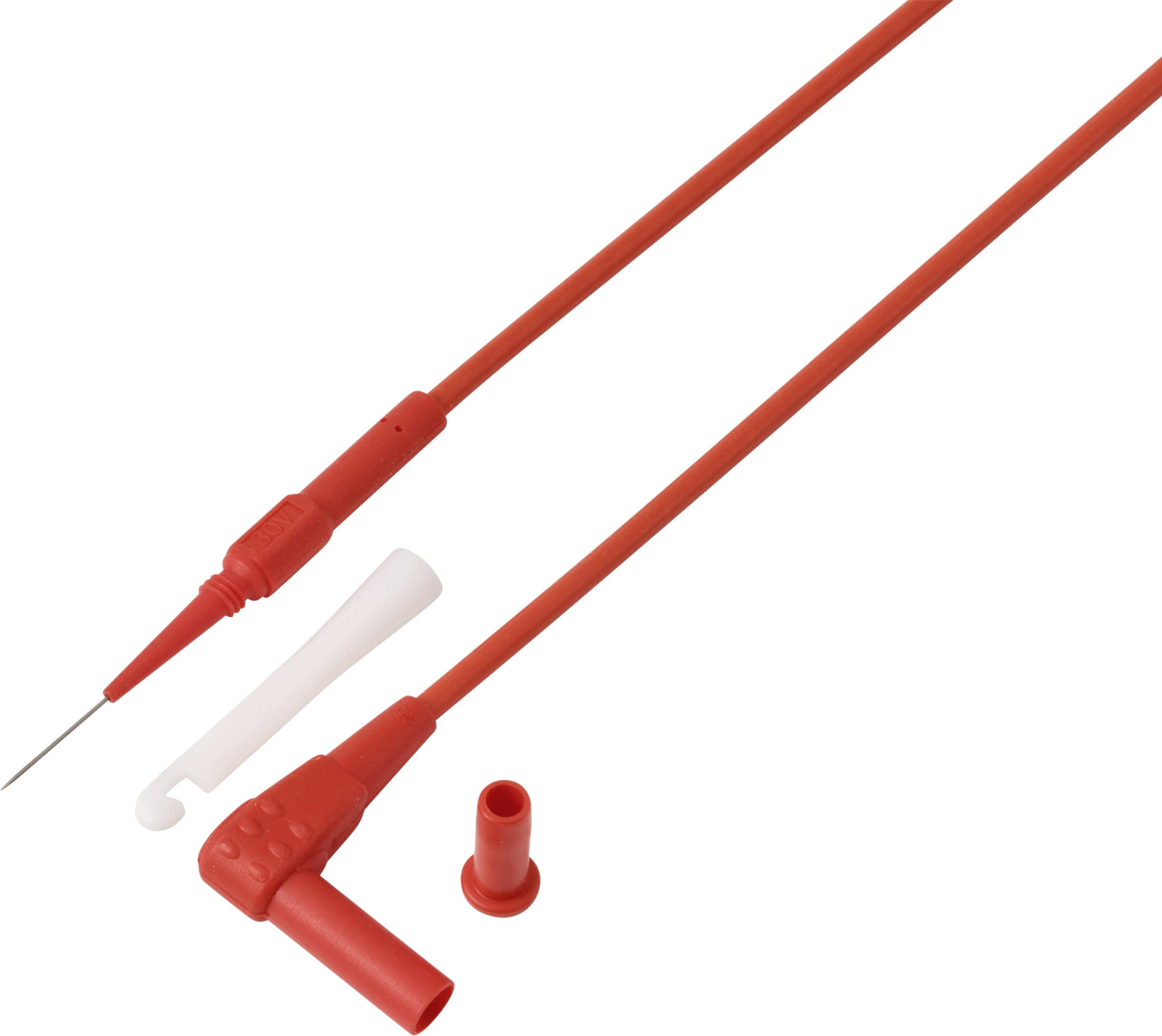 VOLTCRAFT MSL-520 rot Messleitung 4 mm-Stecker Messnadel 0.7 mm 1.5 m Rot 1 St.