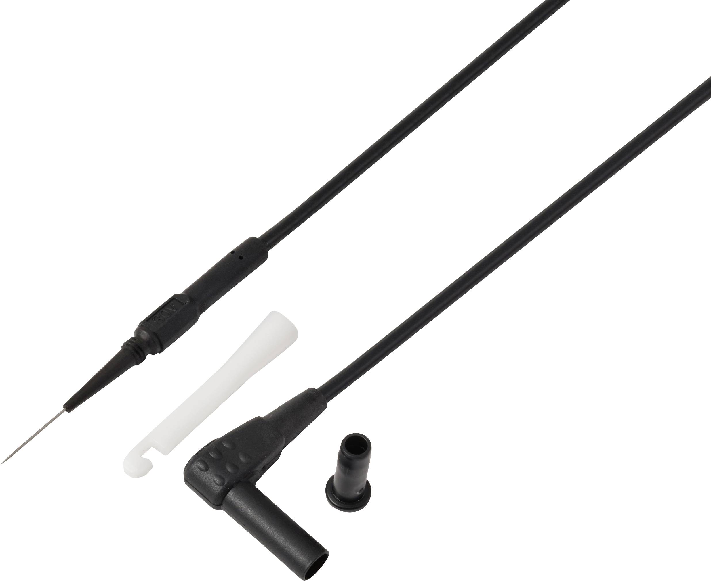 VOLTCRAFT MSL-520 sw Messleitung 4 mm-Stecker Stiftkontakt 1.5 m Schwarz 1 St.
