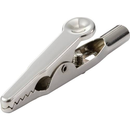 TRU COMPONENTS MSK-10 Krokodilklemme Nickel Klemmbereich max.: 7.9 mm Länge: 50 mm 1 St. Bulk