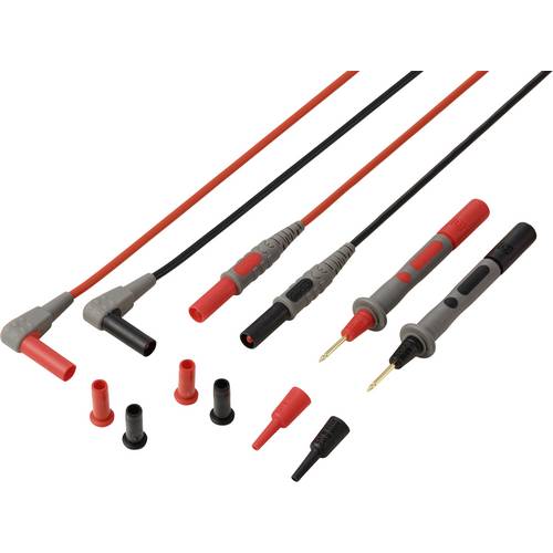 VOLTCRAFT MSL-850 Messleitung Stecker 4 mm Prüfspitze 1.2 m Rot, Schwarz 1 Paar
