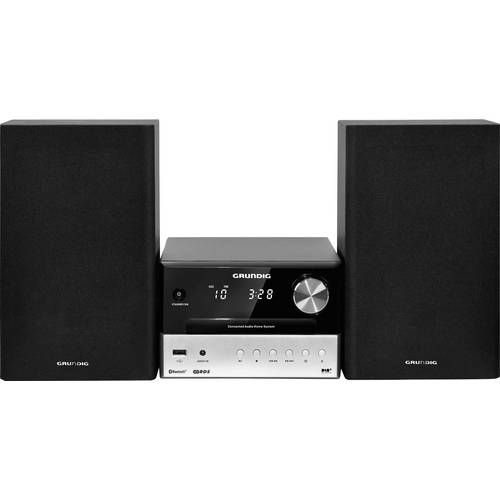 Thumbnail - Grundig CMS 3000 Stereoanlage DAB+, Bluetooth®, CD, USB, AUX, 2 x 15 W Schwarz, Silber