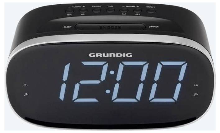 Grundig Sonoclock 3100 Radiowecker FM UKW, Bluetooth®, USB Weckfunktion Schwarz