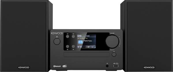 Kenwood M-725DAB-B Stereoanlage DAB+, Bluetooth®, CD, USB,  2 x 25 W Schwarz