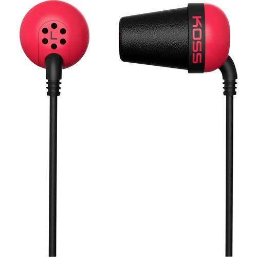 KOSS The Plug Colors In Ear Kopfhörer kabelgebunden Stereo Rot HiFi