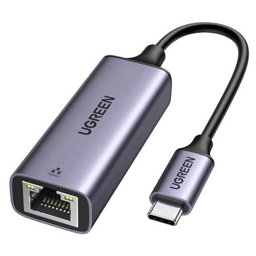 UGREEN USB-Kabel USB-C® Stecker, RJ45 Grau 25052
