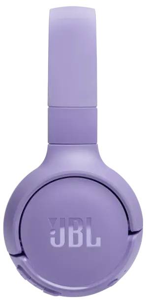 Lila Over-Ear Wireless-Kopfhörer mit dem 'JBL'-Logo auf der Ohrmuschel.