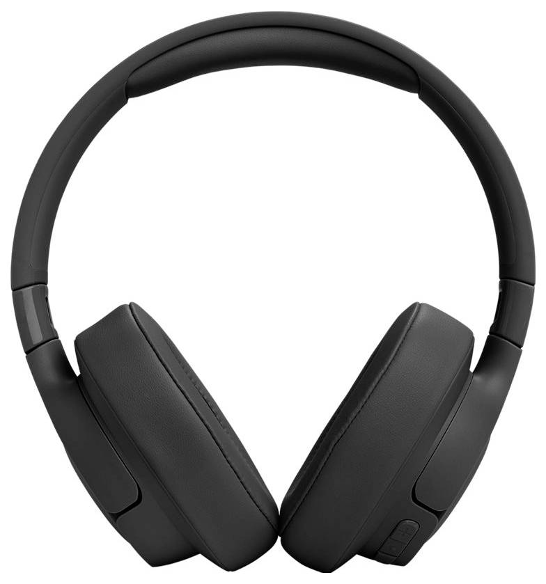 Schwarze kabellose Over-Ear-Kopfhörer mit gepolsterten Ohrmuscheln, entwickelt für Komfort und immersive Klangqualität.