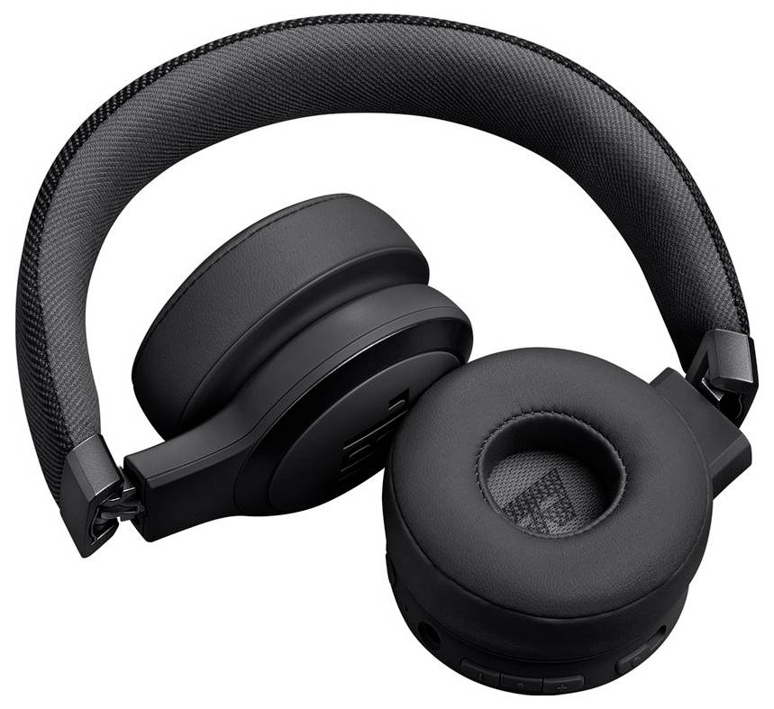 Schwarze Over-Ear-Kopfhörer mit gepolsterten Ohrmuscheln und einem strukturierten Kopfbügel, die für Komfort und hochwertige Klangqualität entwickelt wurden.