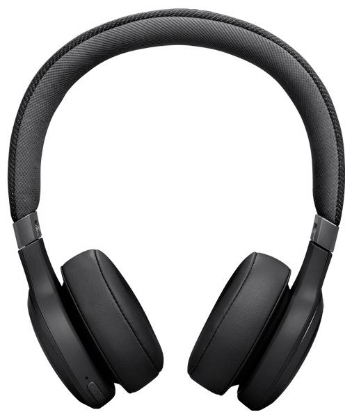 Schwarze Over-Ear-Kopfhörer mit gepolsterten Ohrmuscheln und einem strukturierten Kopfbügel.