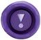 Eine lila Ventilkappe mit einem Ausrufezeichen-Symbol, die möglicherweise eine Warnung oder eine wichtige Mitteilung anzeigt.