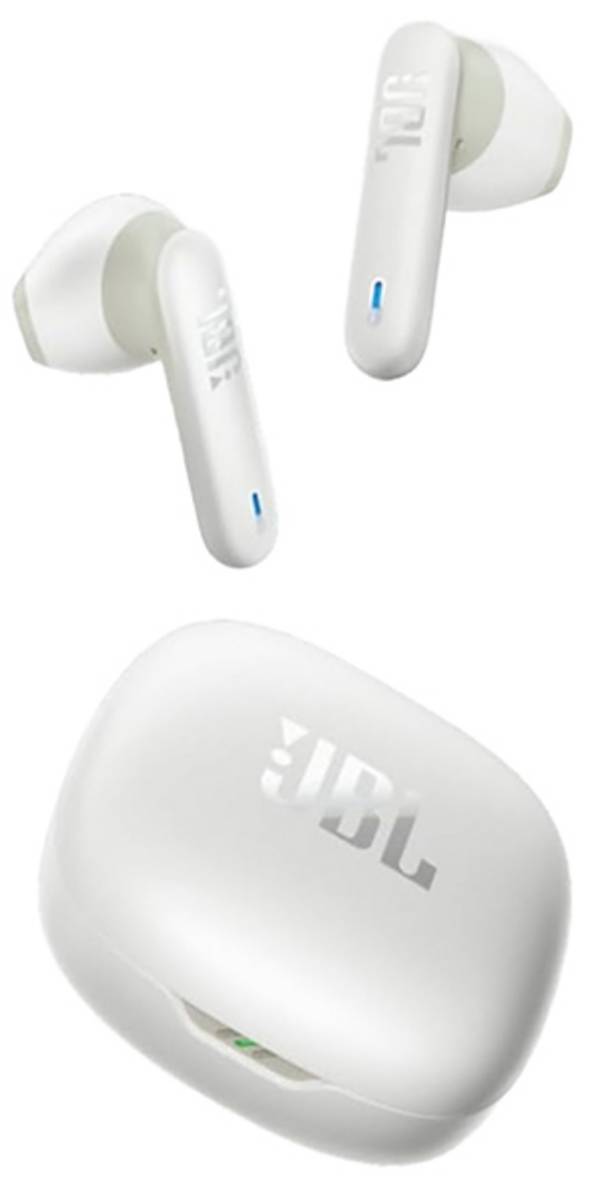 JBL Wave Flex 2 In Ear Kopfhörer Kabellos, Bluetooth® Stereo Weiß Mikrofon-Rauschunterdrückung Ladecase, Lautstärkeregelung, Wasserbeständig Handy