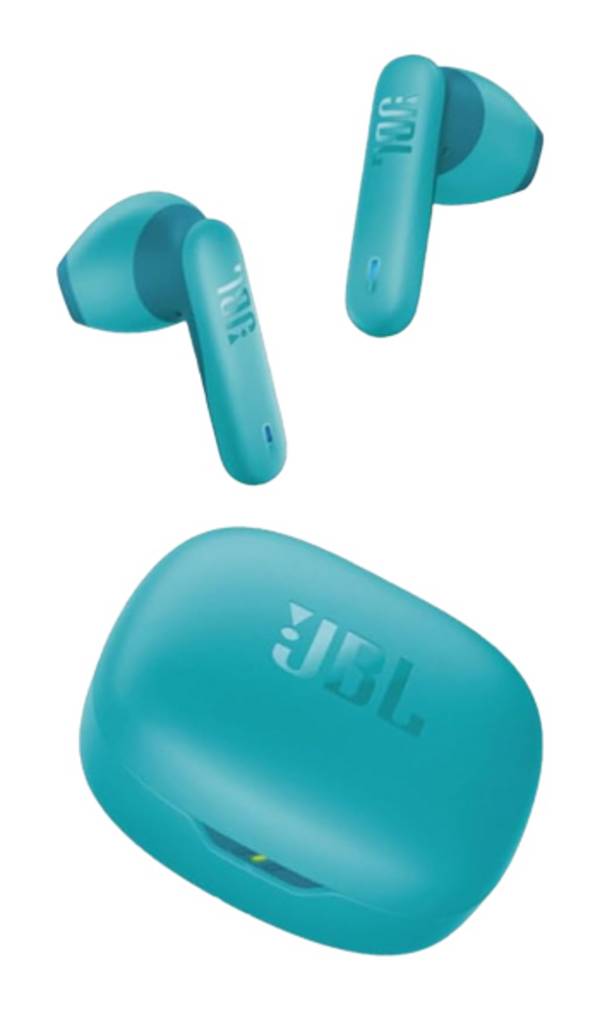 JBL Wave Flex 2 In Ear Kopfhörer Kabellos, Bluetooth® Stereo Blau Mikrofon-Rauschunterdrückung Ladecase, Lautstärkeregelung, Wasserbeständig Handy