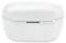 Weiße kabellose Ohrhörer-Etui mit einem schlichten, kompakten Design, das einen dezenten horizontalen Ladeanzeiger auf der Vorderseite aufweist.