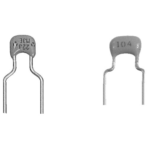 Kemet Keramik-Kondensator radial bedrahtet 100 V/DC 20 % (L x B x H) 3.8 x 2.5 x 5.8 mm 1 St.