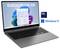 Ein Laptop mit einem Windows 11-Bildschirm, auf dem oben 'Galaxy Book3 360' steht. Logos für Intel Core i7 und Windows 11 sind daneben zu sehen.