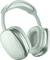 Elegante kabellose Kopfhörer in metallic-hellgrün, ausgestattet mit gepolsterten Ohrmuscheln und einem verstellbaren Kopfbügel, speziell entwickelt für komfortables Musikhören.