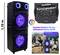 Ein großer "Jumbo Partyspeaker" mit leuchtenden Lichtern, 1,10m hoch. Funktionen: LED-Multicolor, Karaoke-Funktion, Super-Bass und starker Stereosound.
