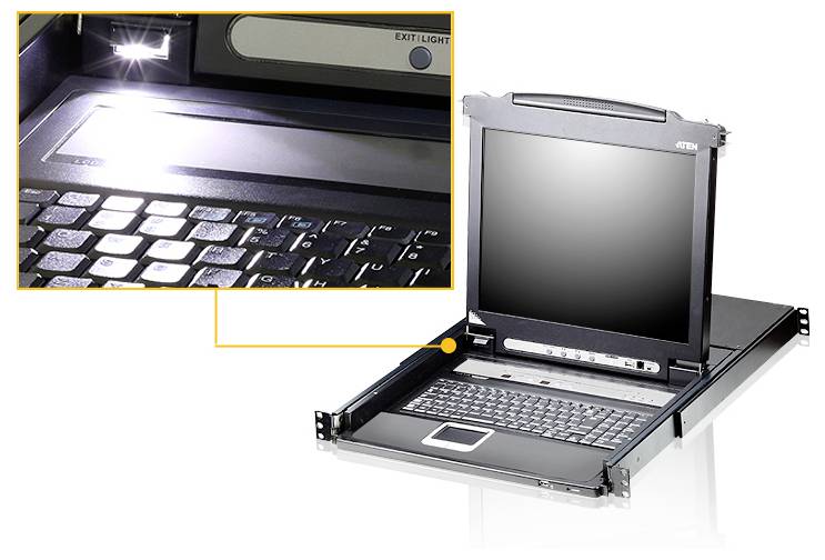 ATEN CL5708M GB KVM-Umschalter Tastatur, USB 1920 x 1200 Pixel