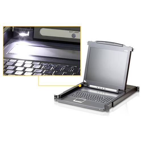 ATEN CL1000M F KVM-Konsole VGA Tastatur 1280 x 1024 Pixel