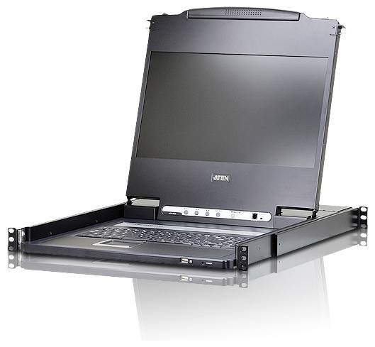 ATEN CL6700MW CH KVM-Konsole DVI Tastatur, USB 1920 x 1200 Pixel