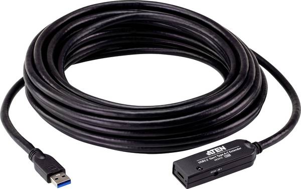 ATEN KVM Kabel [1x USB - 1x USB-C® Buchse] 10 m Schwarz