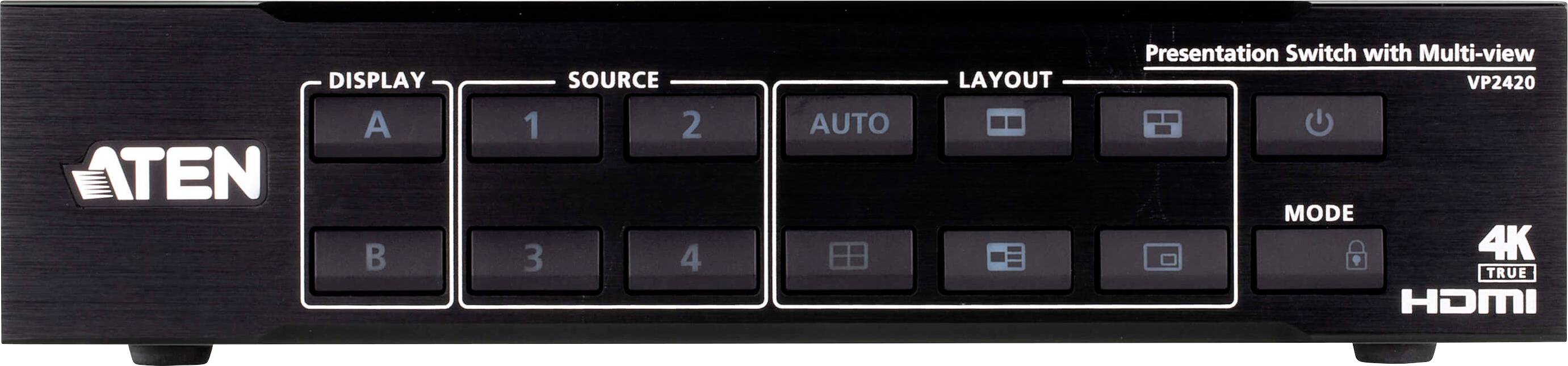 Thumbnail - ATEN VP2420 KVM-Matrix-Switch HDMI Fernbedienung 4096 x 2160 Pixel