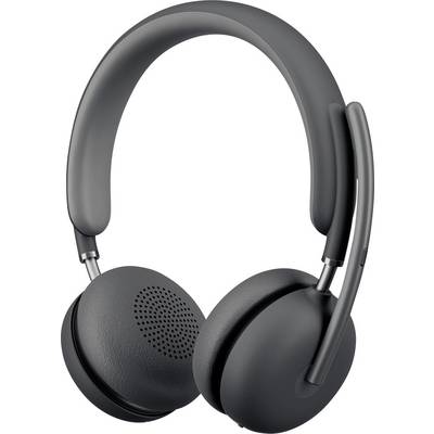Schwarze Over-Ear-Wireless-Kopfhörer mit gepolsterten Ohrmuscheln und einem verstellbaren Kopfbügel, die ein minimalistisches, modernes Design zeigen.