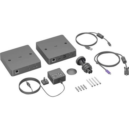 Thumbnail - Logitech Extend Konferenzsystem USB-C®, LAN (10/100/1000 MBit/s), HDMI®, USB-A (USB 2.0), Micro USB Schwarz