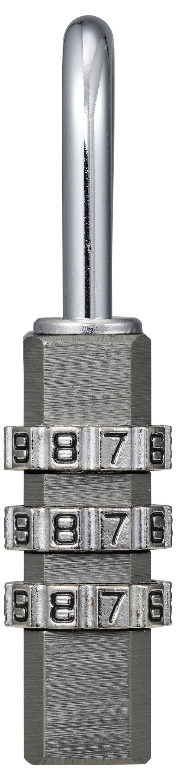 Sygonix SY-6932310 Vorhängeschloss 30 mm 3-Digit Titan-Grau Zahlenschloss-1