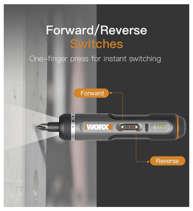 Worx WX242 Akku-Schrauber 4 V 2.0 Ah Li-Ion inkl. Koffer-20