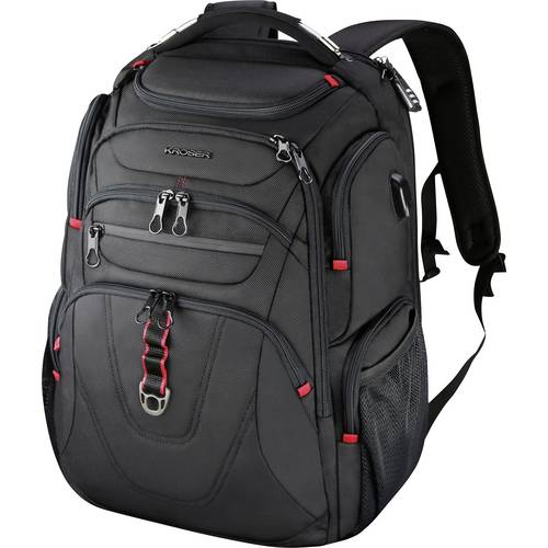 KROSER Notebook Rucksack TSA Friendly Travel Laptop Backpack 17.3 XL Passend für maximal: 43,9 cm (17,3) Schwarz