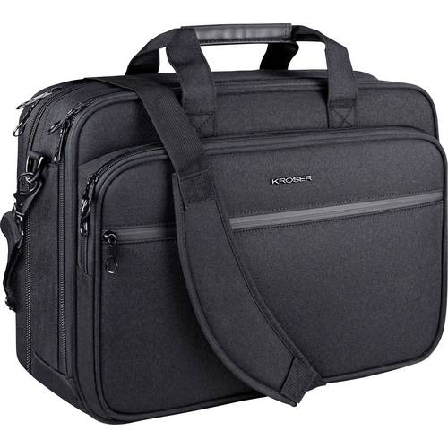 KROSER Notebook Tasche Laptop Briefcase 17.3 Messenger Bag Passend für maximal: 43,9 cm (17,3) Schwarz