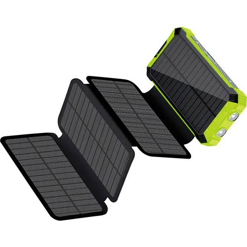 RealPower REALPOWER PB-20000 Solar Powerbank 20.000 mAh Grün