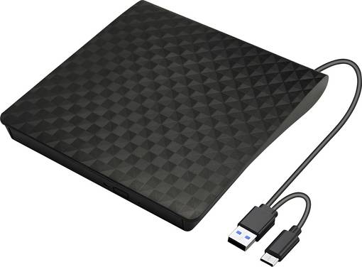 Xlyne Blu-ray Brenner Extern USB-A, USB-C®, USB-A (USB 2.0) Schwarz