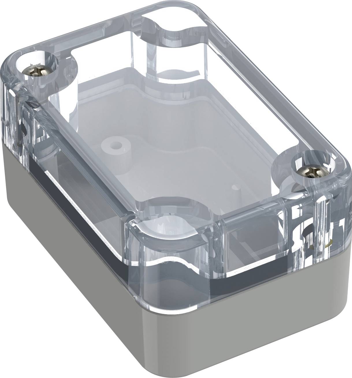 TRU COMPONENTS 6U07060403139 TC-13865044 Industrie-Gehäuse 60 x 40 x 30 Polycarbonat Transparent, Lichtgrau 1 St.