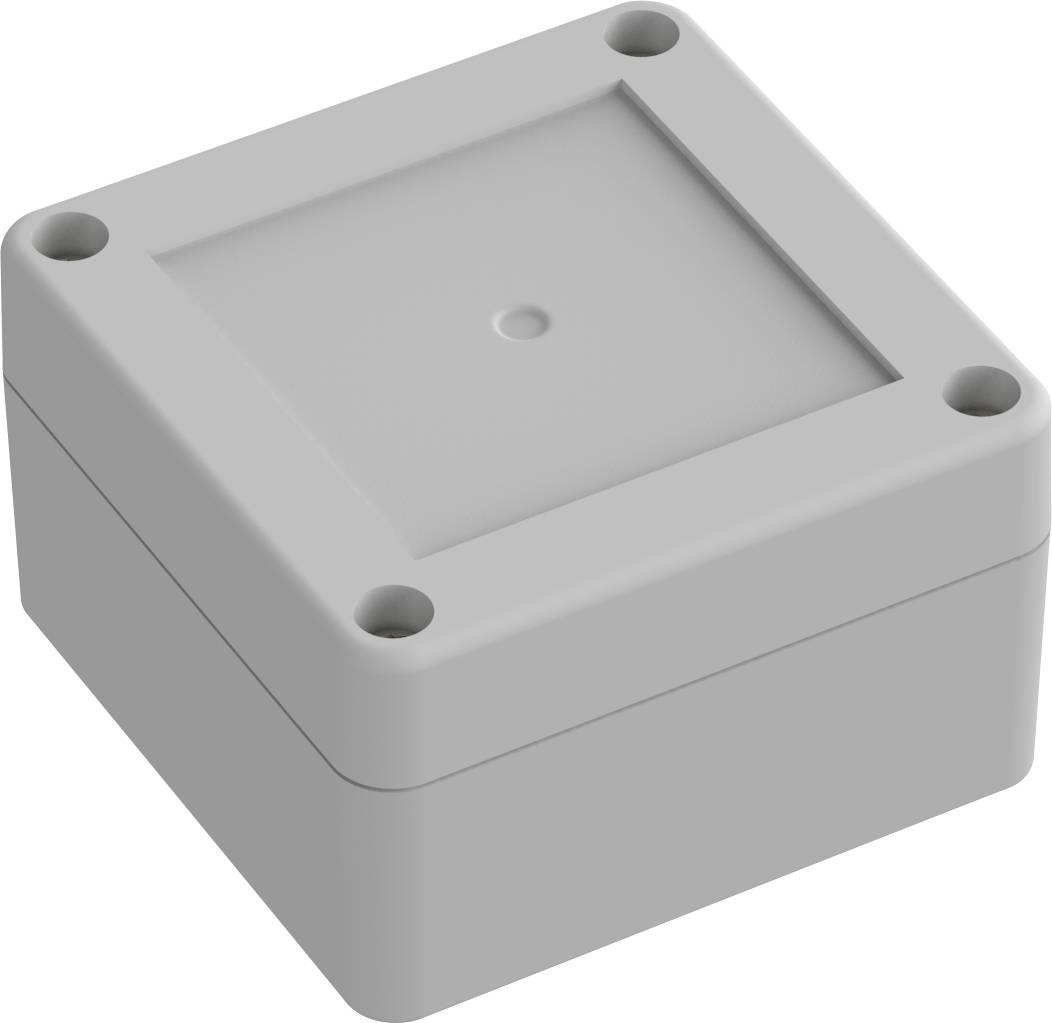 TRU COMPONENTS 6U07080804017 TC-13865048 Industrie-Gehäuse 75 x 75 x 45 ABS Lichtgrau 1 St.